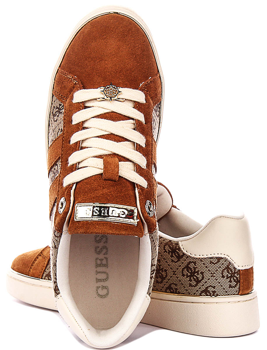 Guess BARLIE2 In Tan For Women Sneaker