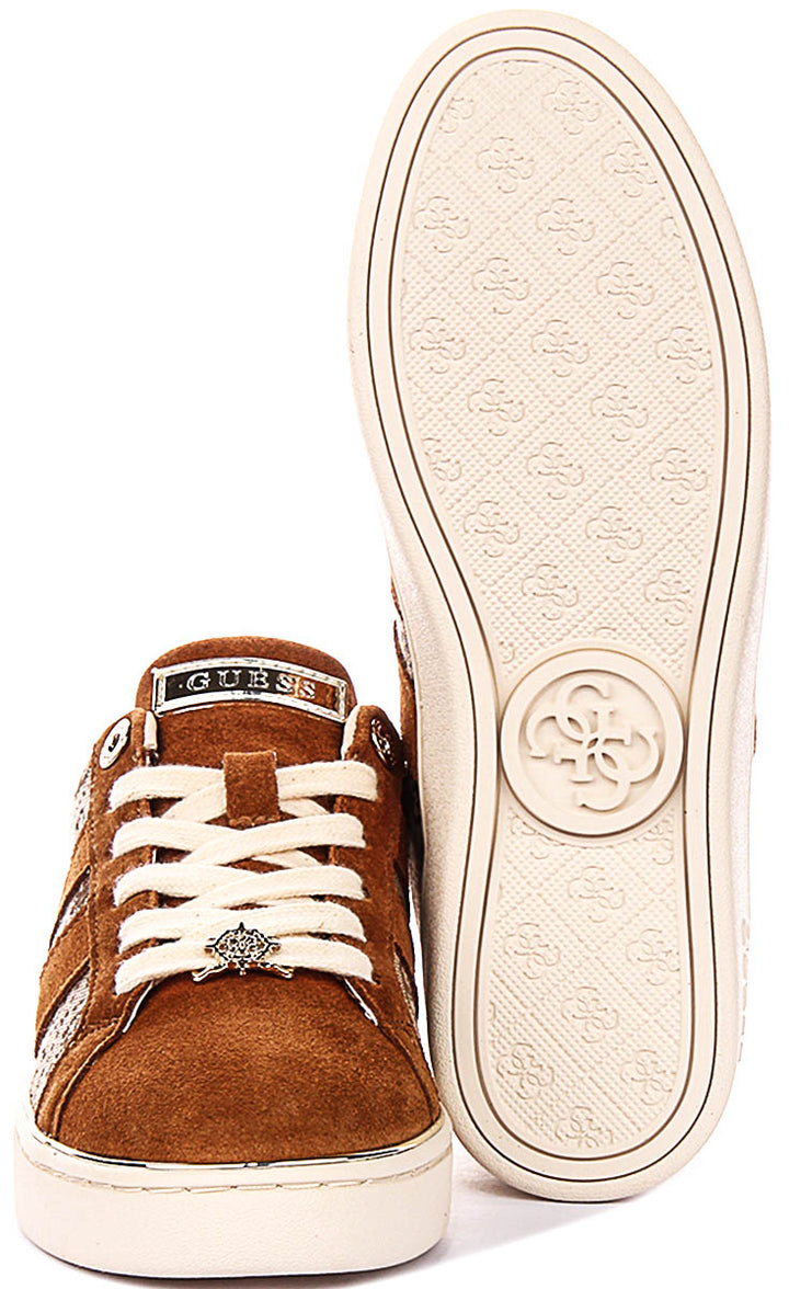 Guess BARLIE2 In Tan For Women Sneaker