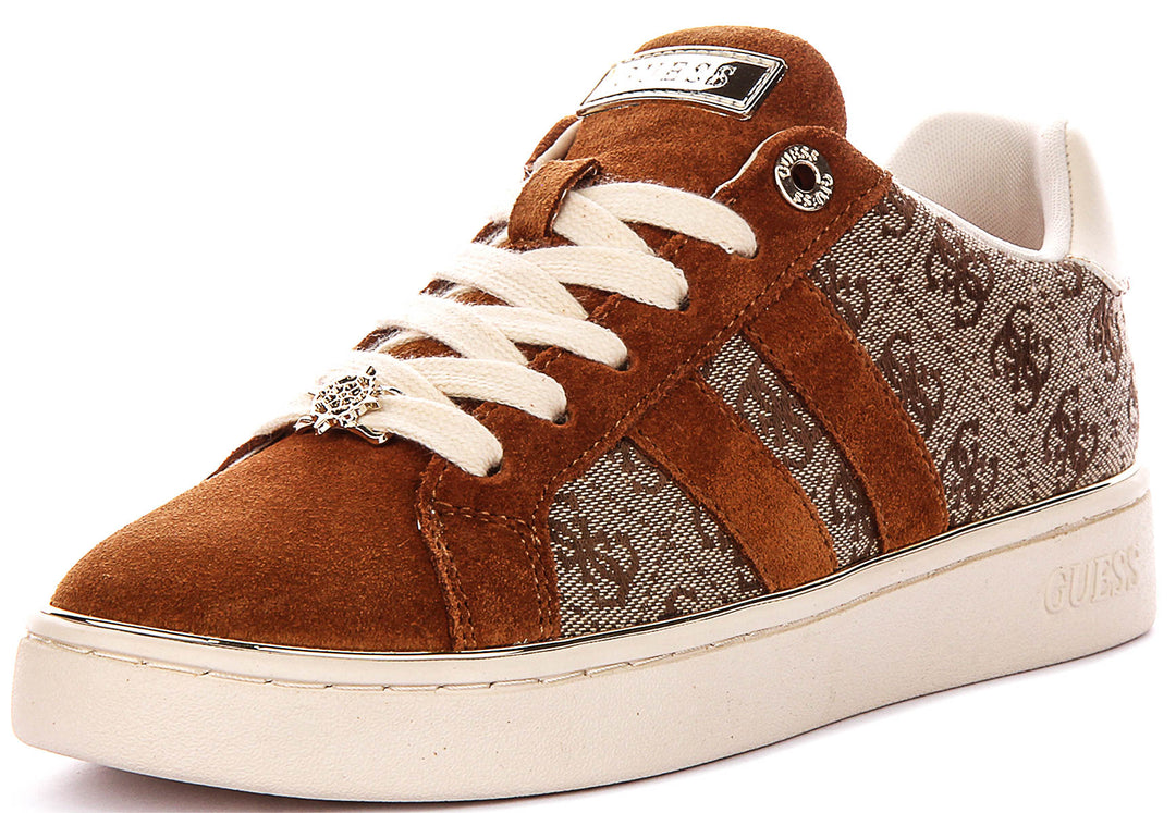 Guess BARLIE2 In Tan For Women Sneaker