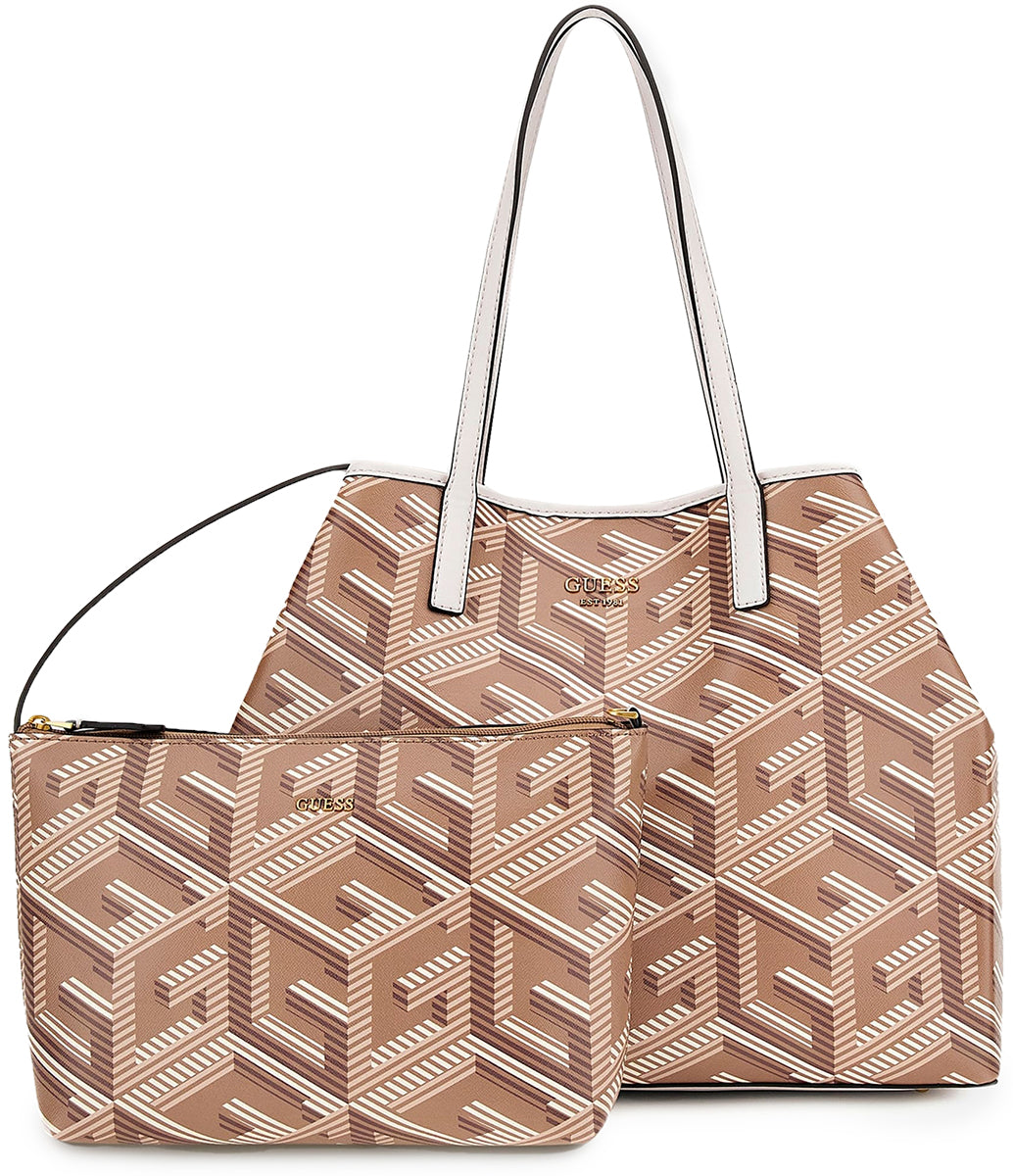 Guess Vikky Shopper In Taupe For Women