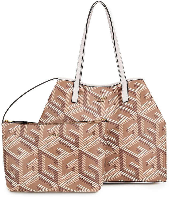 Guess Vikky Shopper In Taupe For Women