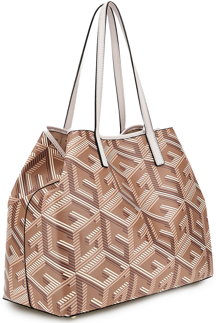 Guess Vikky Shopper In Taupe For Women