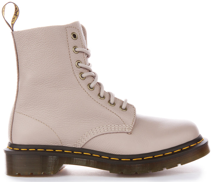 Dr. Martens 1460 Pascal Taupe Virgina 8 Eye Vintage BT Stivaletti In Taupe