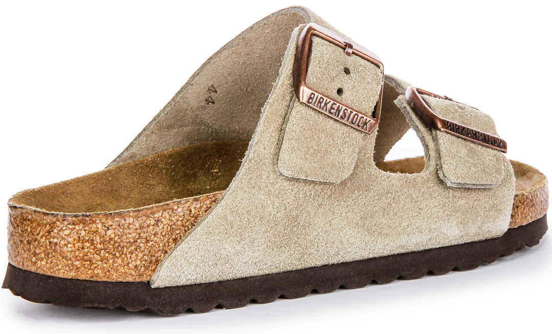 Birkenstock Arizona Soft Footbed In Taupe | Narrow Fit