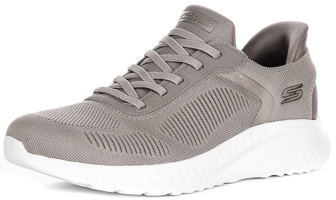 Skechers Bobs Sport Squad In Taupe For Women