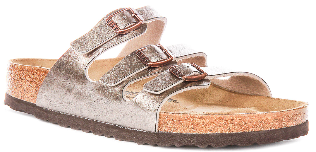 Birkenstock Florida Bs In Taupe For Unisex