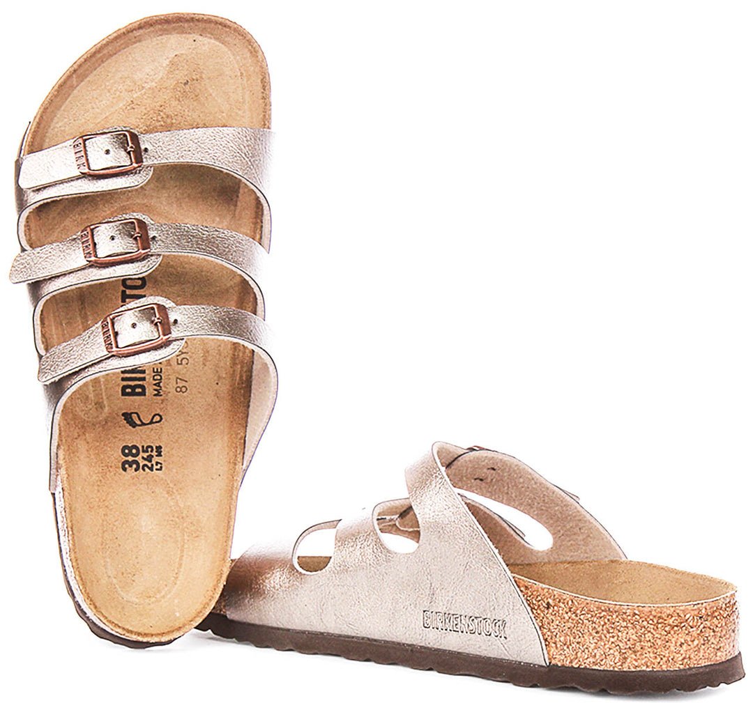 Birkenstock Florida Bs In Taupe For Unisex