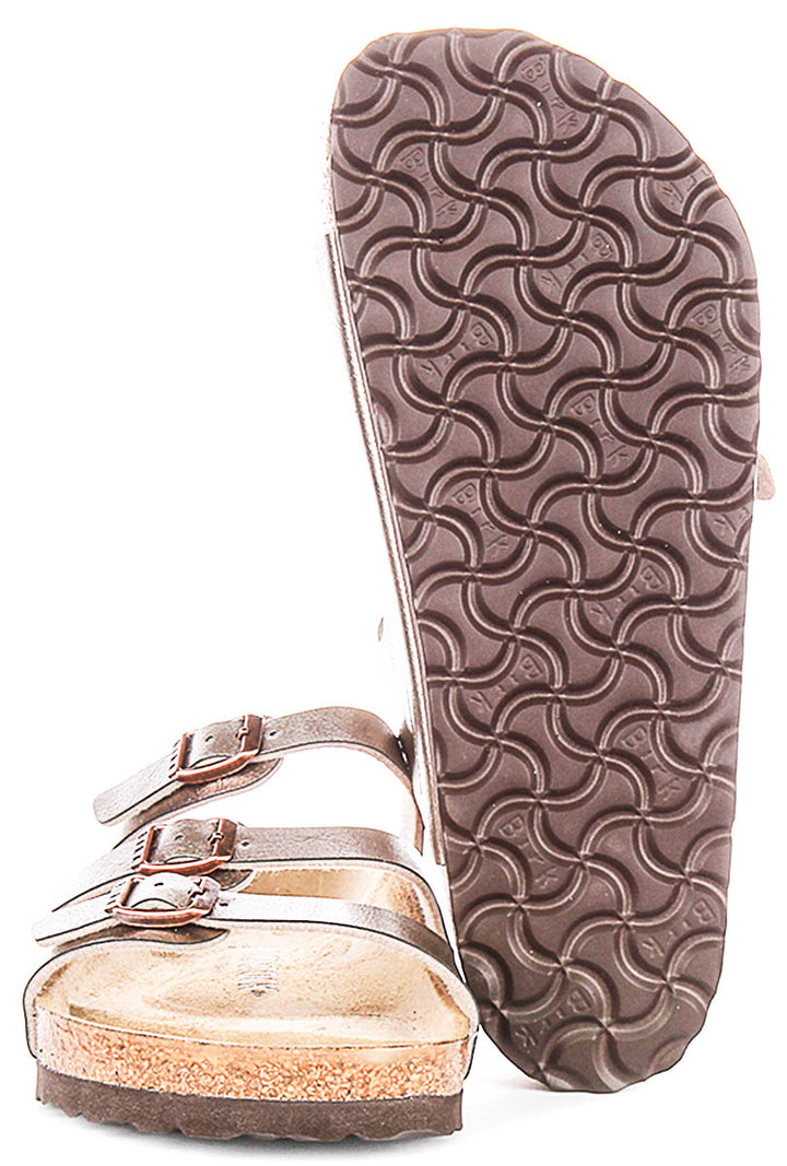 Birkenstock Florida Bs In Taupe For Unisex