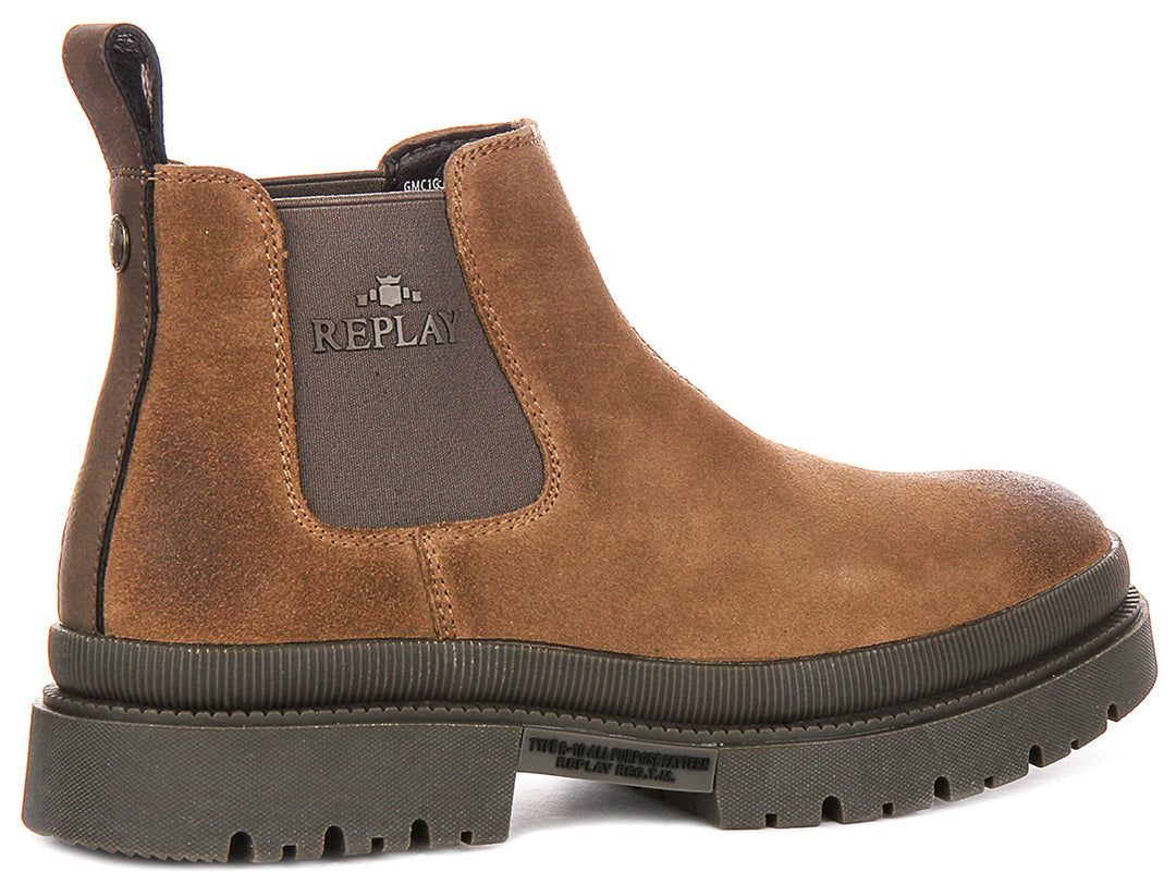 Replay Sandtown Chel In Tan For Men