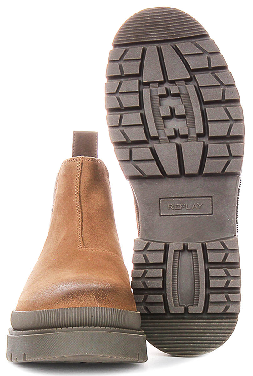 Replay Sandtown Chel In Tan For Men