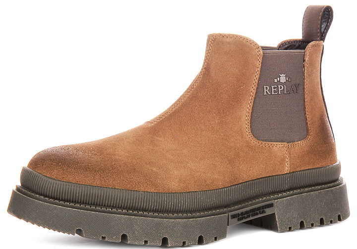 Replay Sandtown Chel In Tan For Men