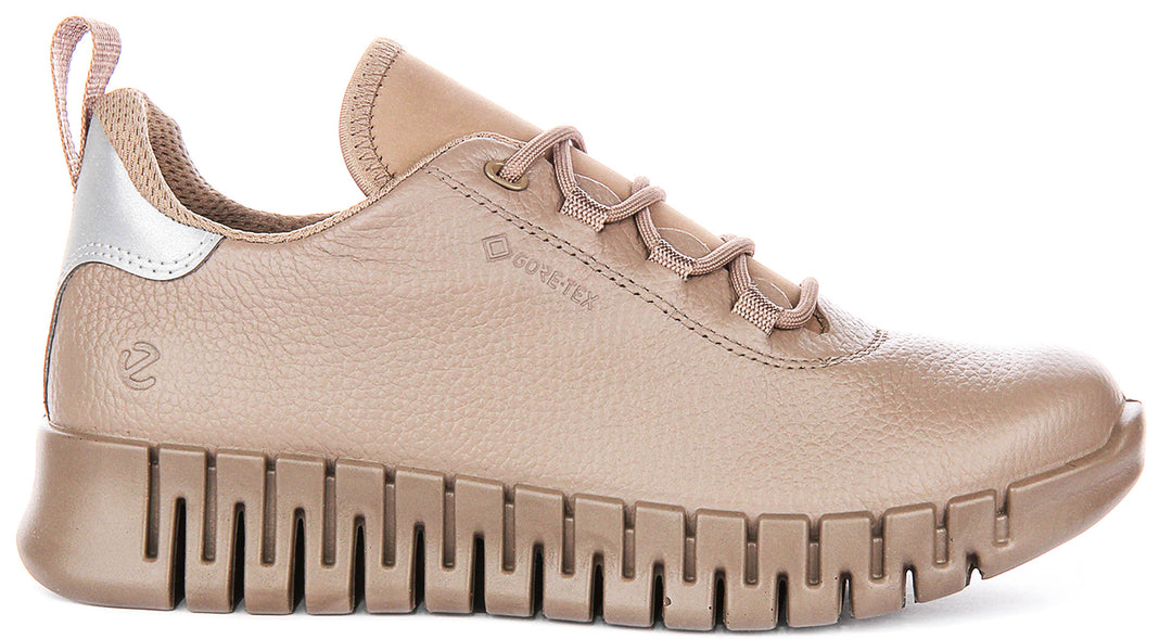 Ecco Gruuv W Gore-Tex In Taupe For Women