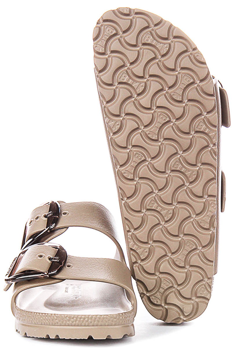 Birkenstock Arizona Eva In Taupe For Unisex