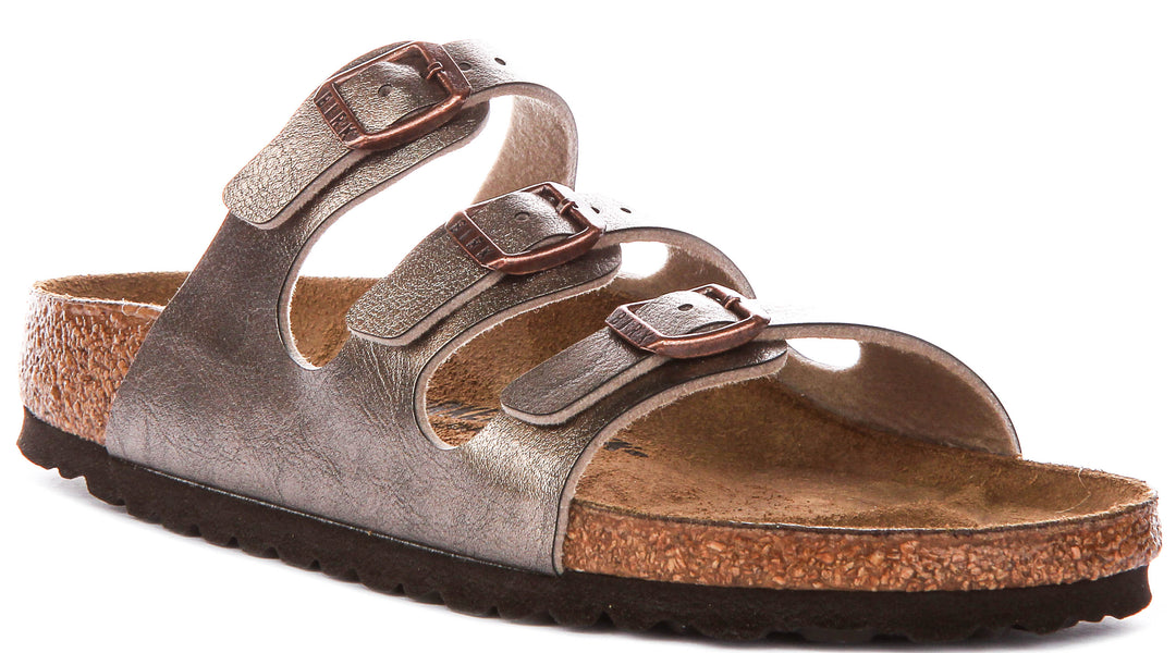Birkenstock Florida Bs In Taupe For Unisex