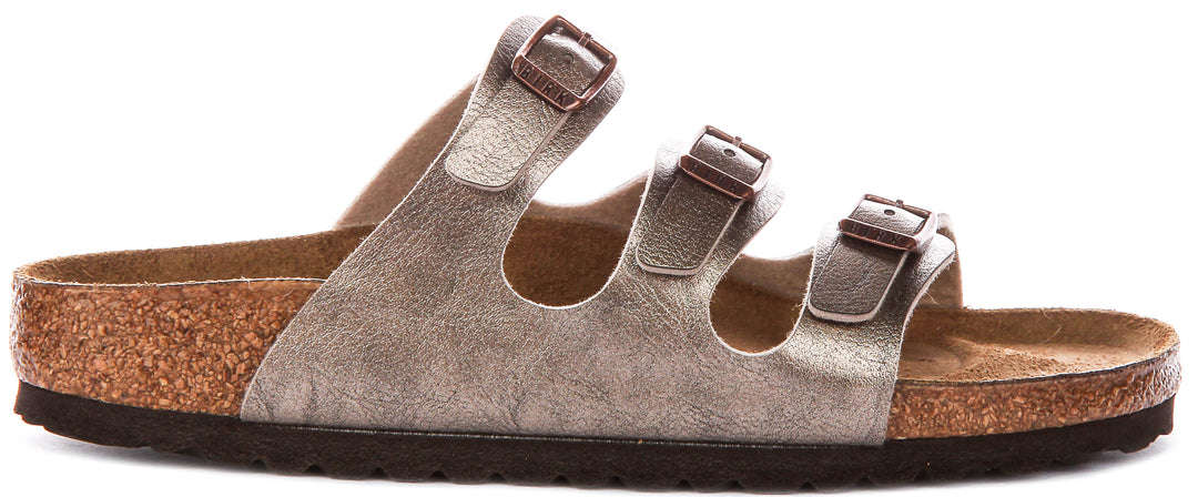 Birkenstock Florida Bs In Taupe For Unisex