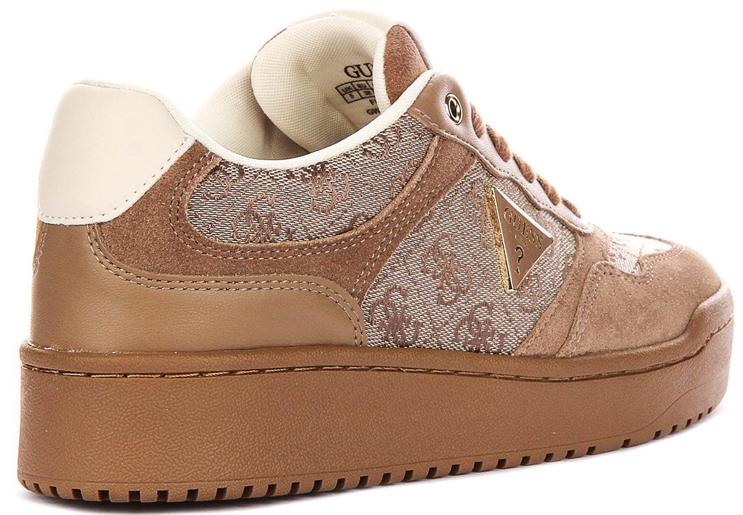 Guess Miriam In Taupe For Women Sneaker