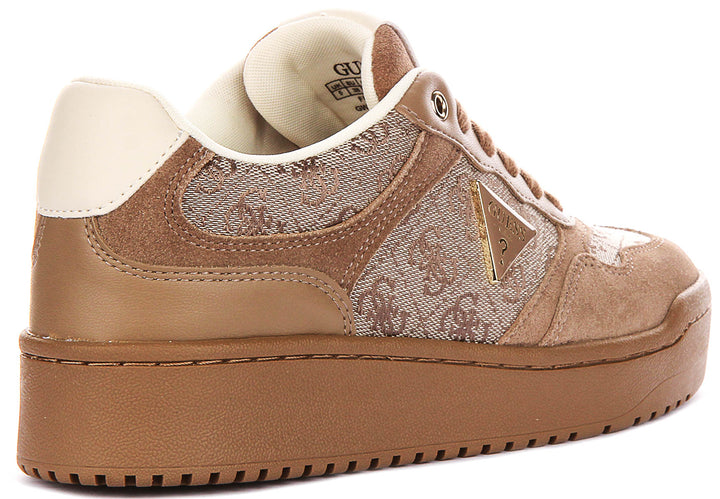 Guess Miriam In Taupe For Women Sneaker