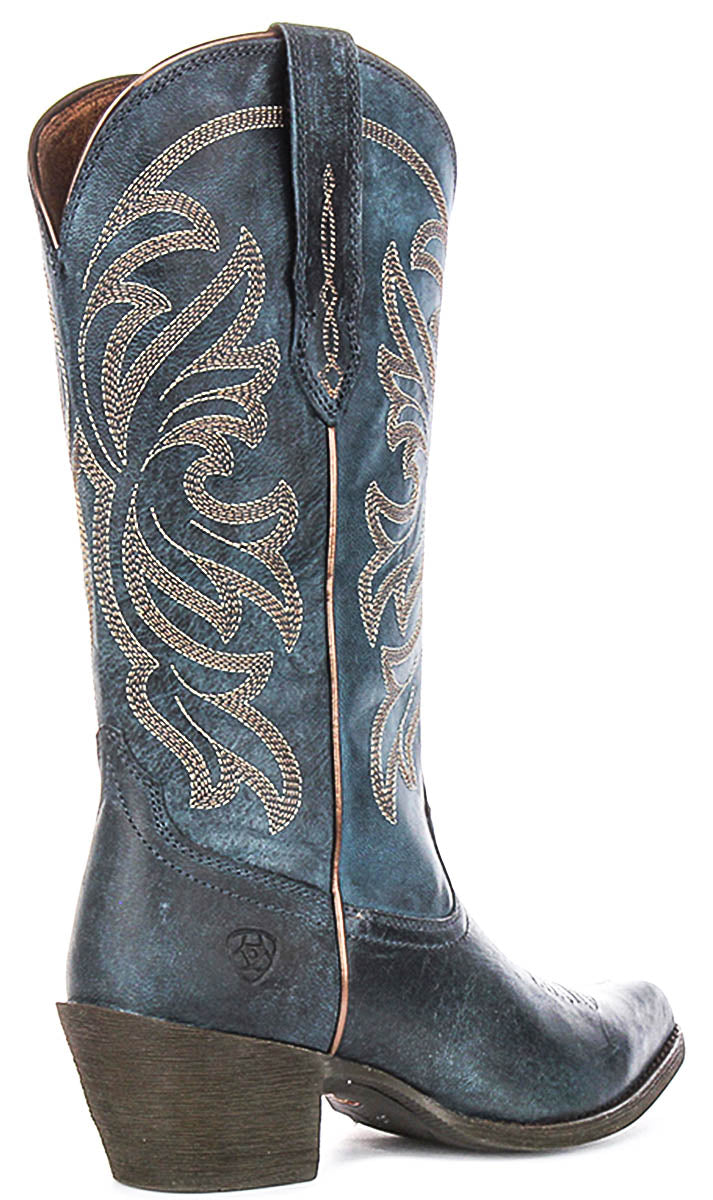 Ariat Heritage J Toe Cowboy In Teal For Women