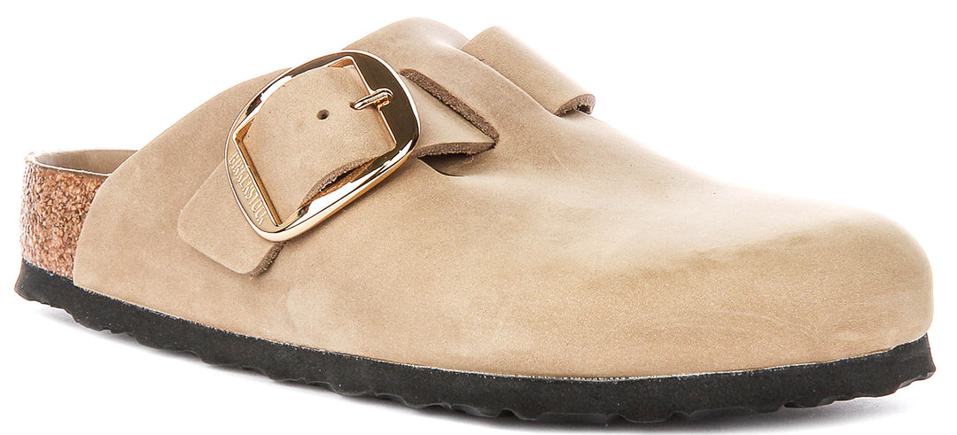 Birkenstock Boston Big Buckle In Tobacco | Regular Fit