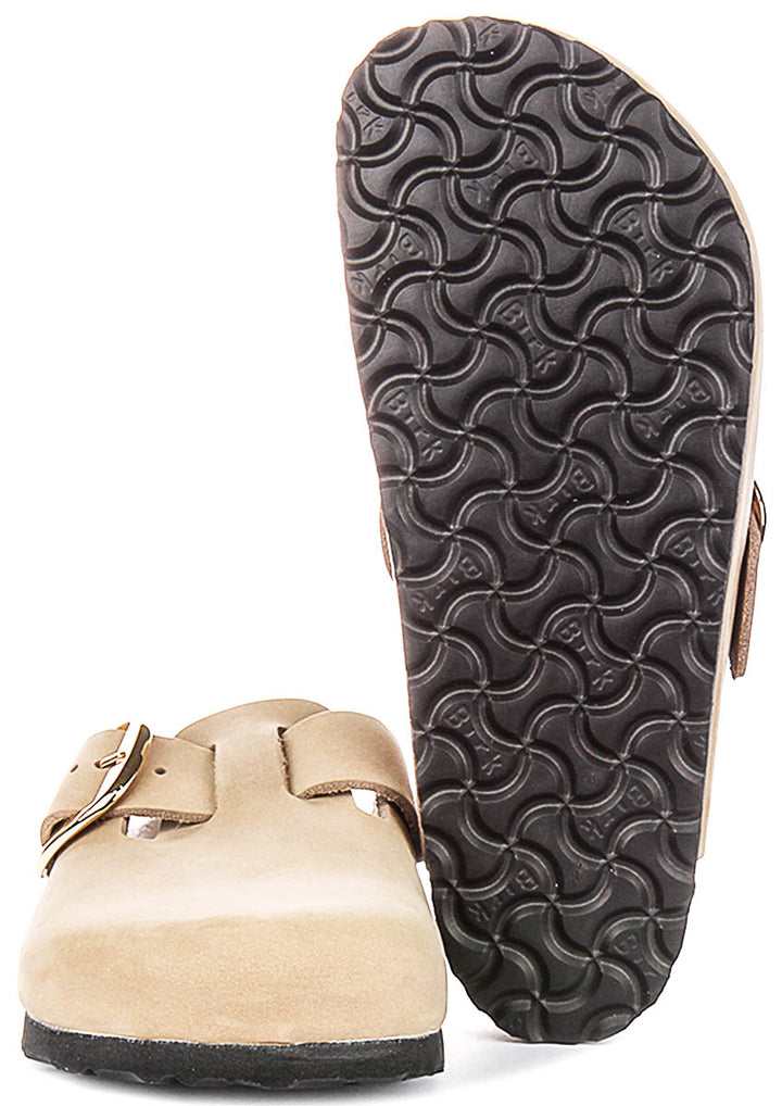 Birkenstock Boston Big Buckle In Tobacco | Regular Fit