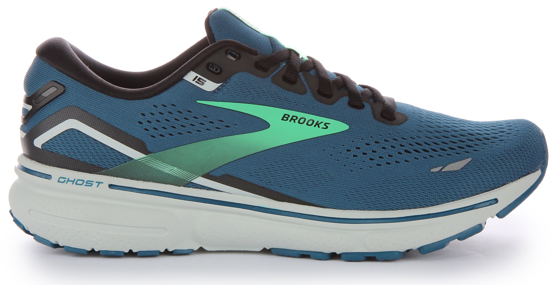 Brooks Ghost 15 In Turquoise For Men Plush Cushion Running Shoe 4feetshoes