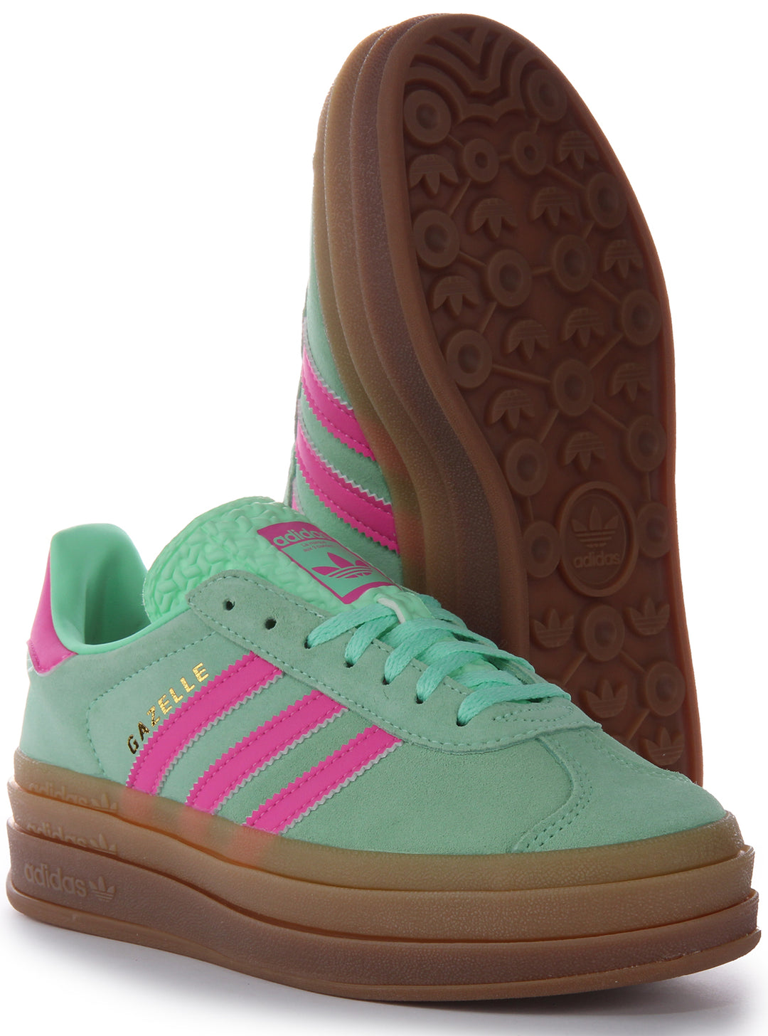 Adidas Gazelle Bold In Turquoise For Women | 3 Layers Suede Platform 4feetshoes Adidas Gazelle Bold In Turquoise For Women | 3 Layers Suede Platform 4feetshoes