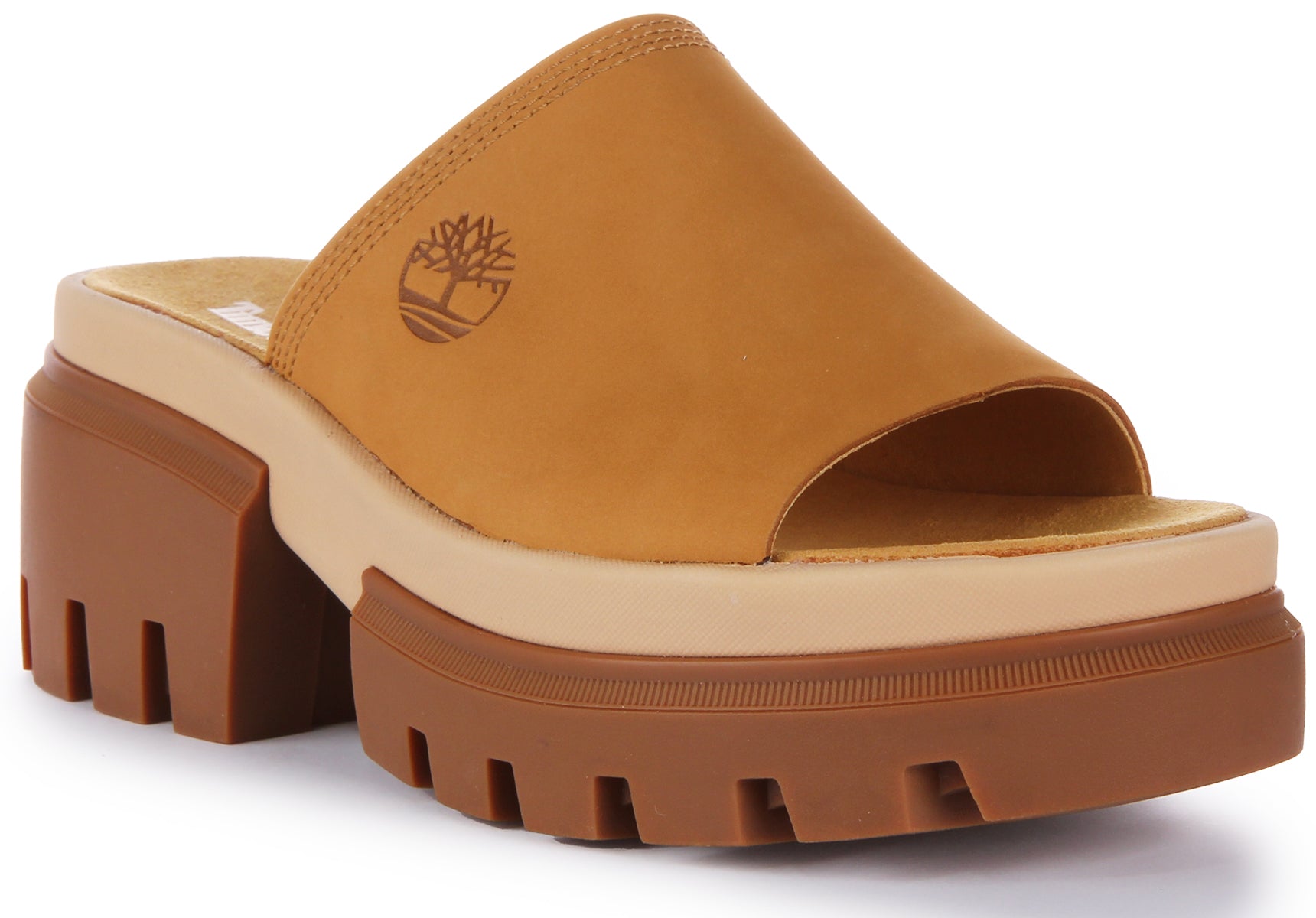 Uez Shos Timberland A5Uez Everleigh Raccolta In Wheat For Women | Nubuck Sandal ...