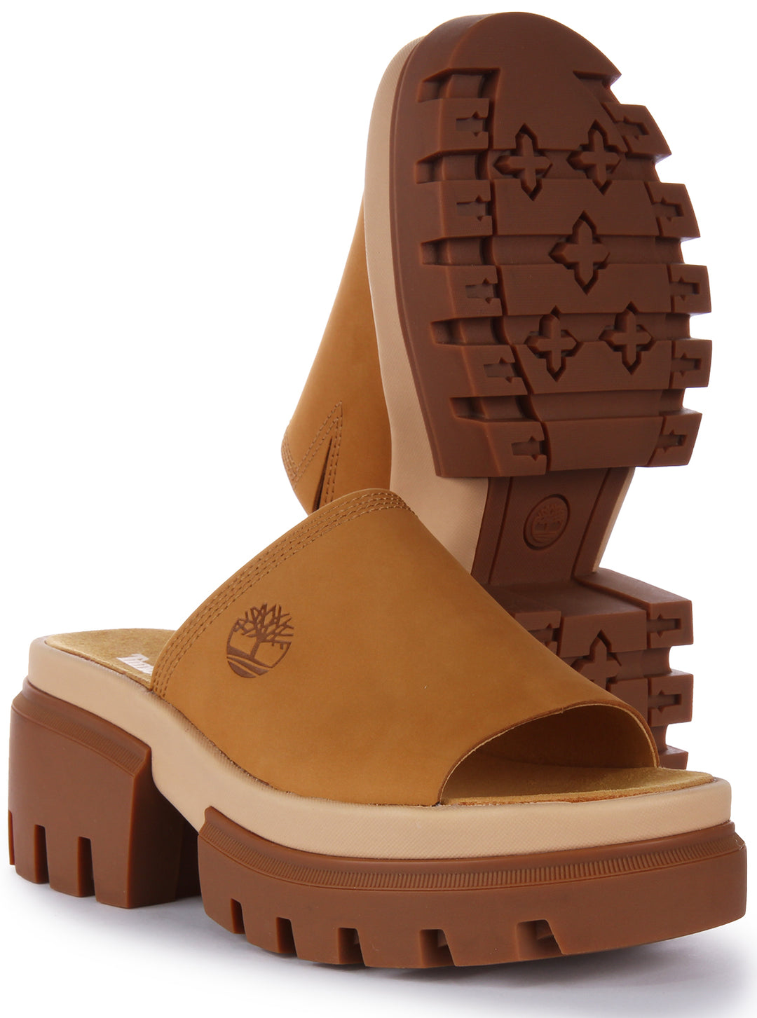 Uez Shos Timberland A5Uez Everleigh Raccolta In Wheat For Women | Nubuck Sandal ...