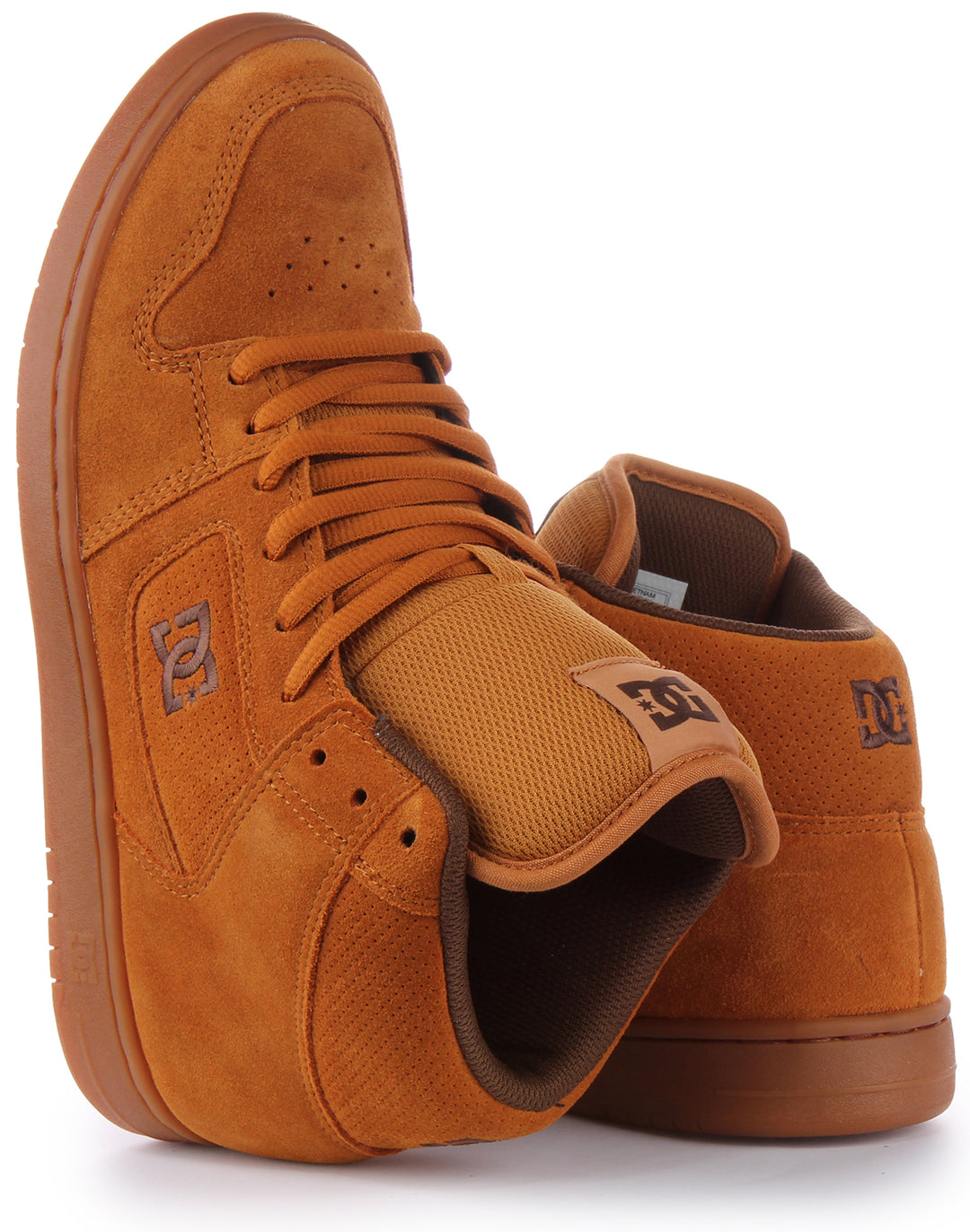 DC Shoes Manteca 4 Hi Baskets à lacets en cuir pour hommes en blé