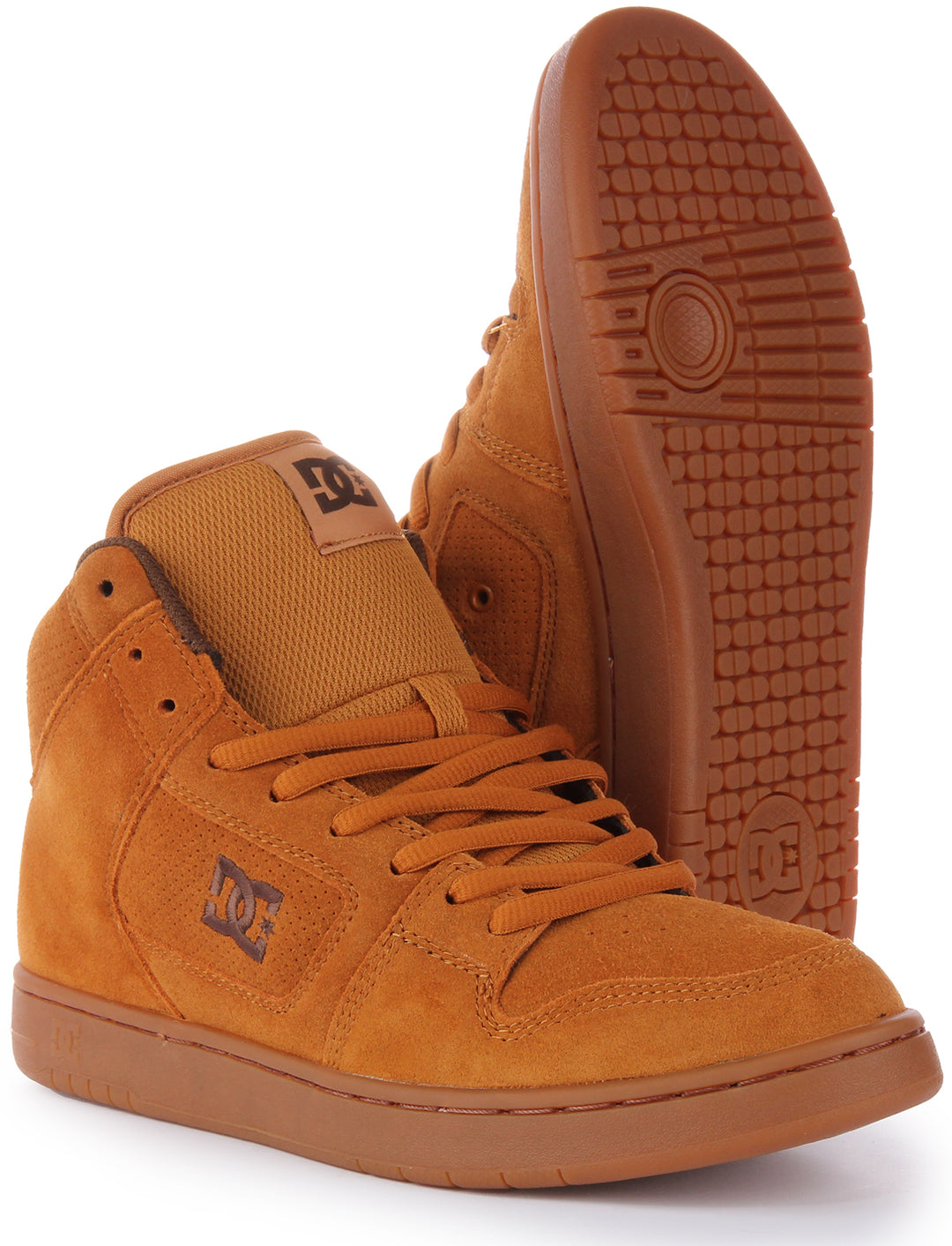 DC Shoes Manteca 4 Hi Scarpe da ginnastica allacciate in pelle da uomo in grano