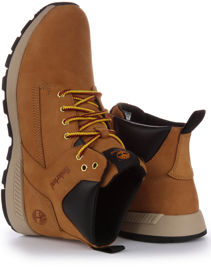 Timberland Kill gton Trekker Herren Schnürung Leder Chukka Stiefel Weizen