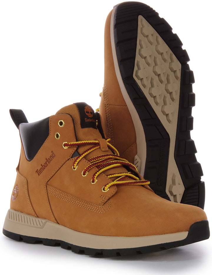 Timberland Kill gton Trekker Herren Schnürung Leder Chukka Stiefel Weizen