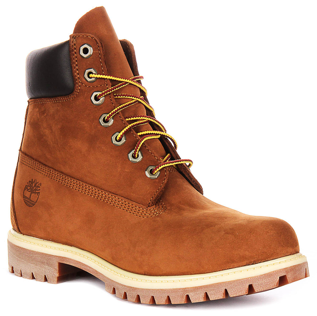 Timberland 72066 In Rust For Men Inch Waterproof Nubuck Boot