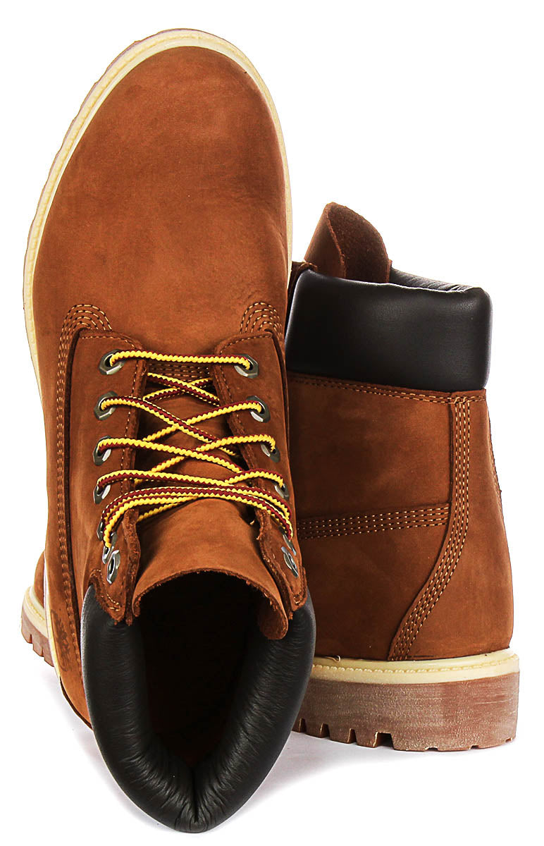 Dark Wheat Nubuck Mens Timberland Rust Nubuck Boots Timberland
