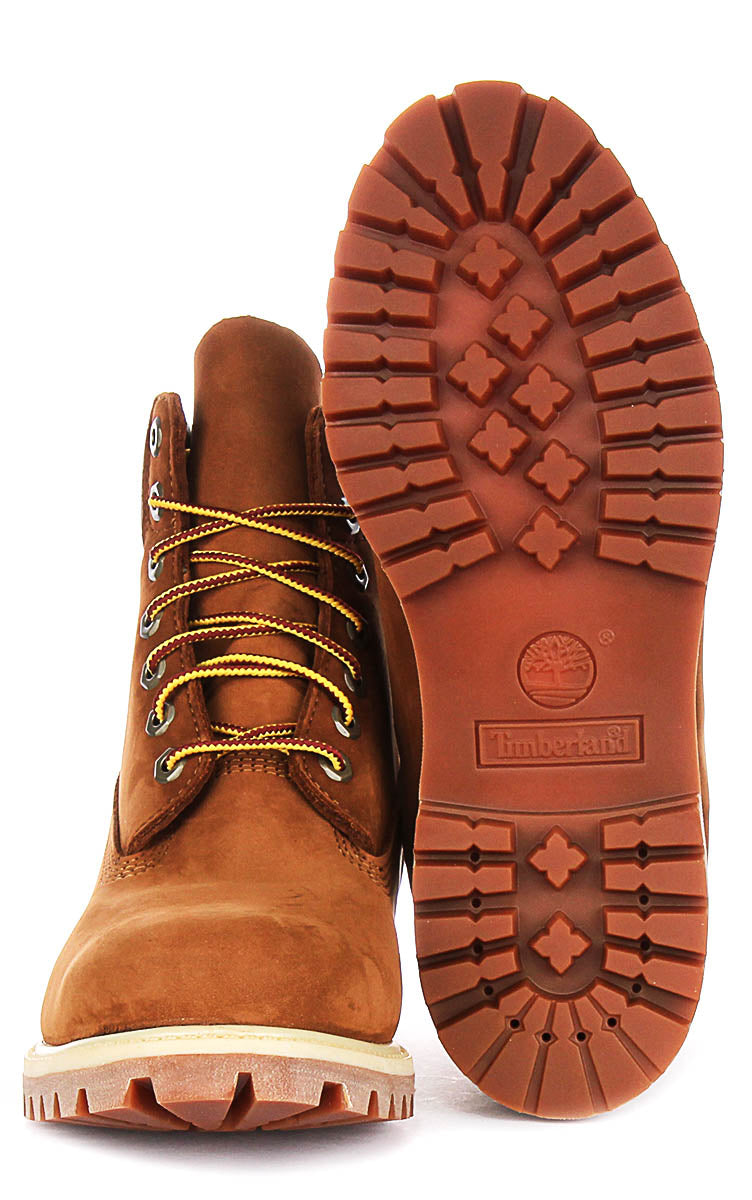 Timberland 72066 In Rust For Men | 6 Inch Waterproof Nubuck Boot