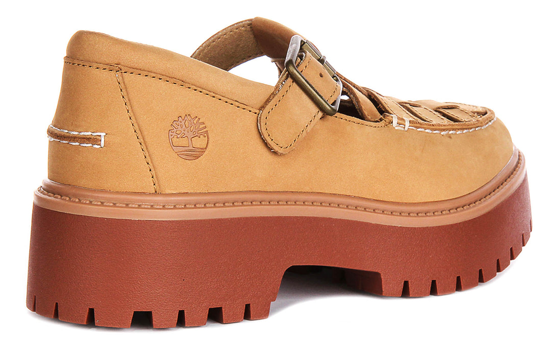 Timberland Stone Street Mary Jane In Wheat For Women