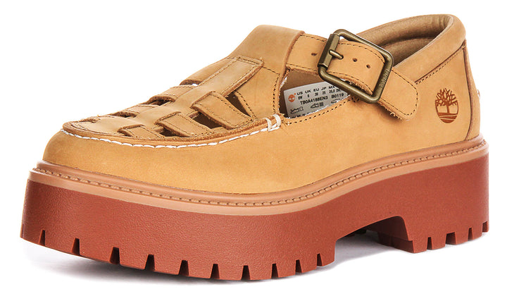 Timberland Stone Street Mary Jane In Wheat For Women