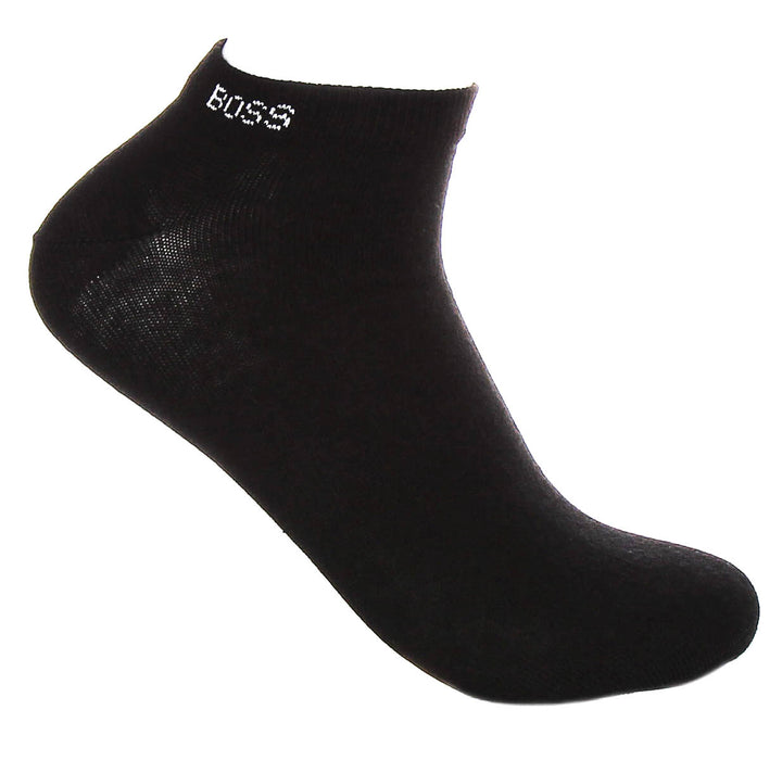 Boss 2 Pairs Shoe Socks Logo In White For Men