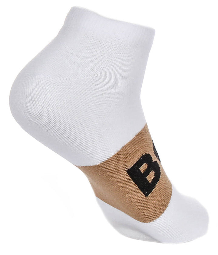Boss 2 Pairs Shoe Socks Logo In White For Men