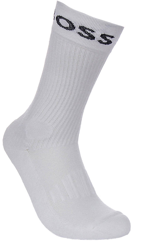 Boss Herren Zwei Paar Baumwolle Socken Weiß