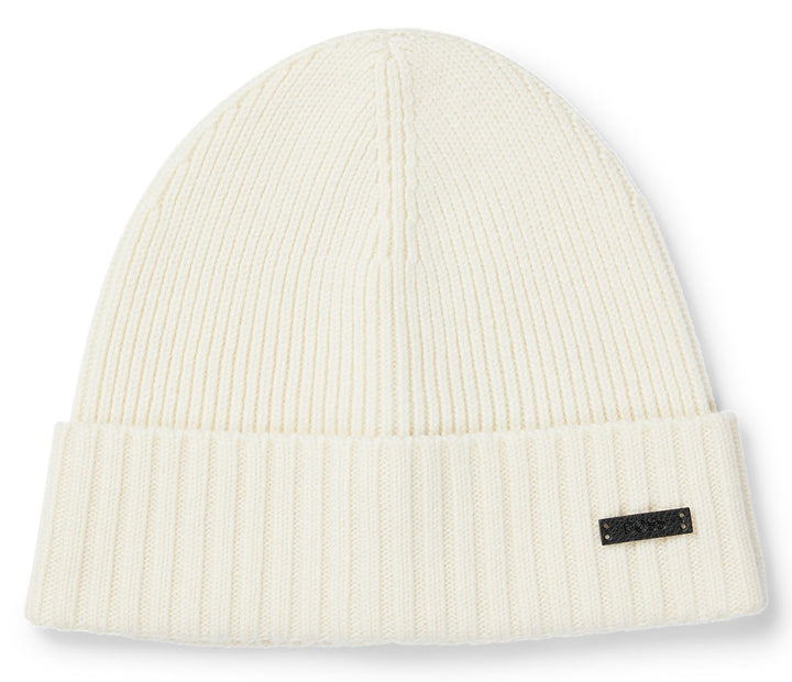 Boss Fati Beanie Hat In White For Women