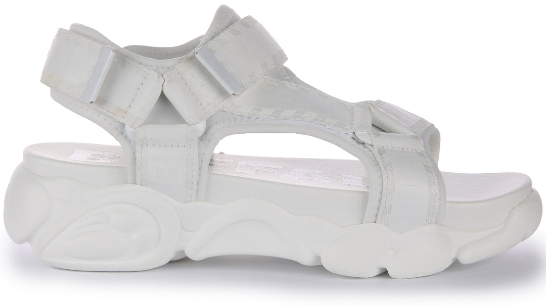 Buffalo Cld Tec Sandal In White For Women