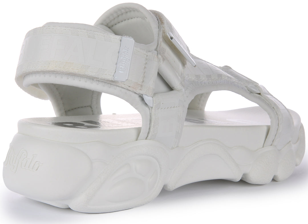 Buffalo Cld Tec Sandal In White For Women