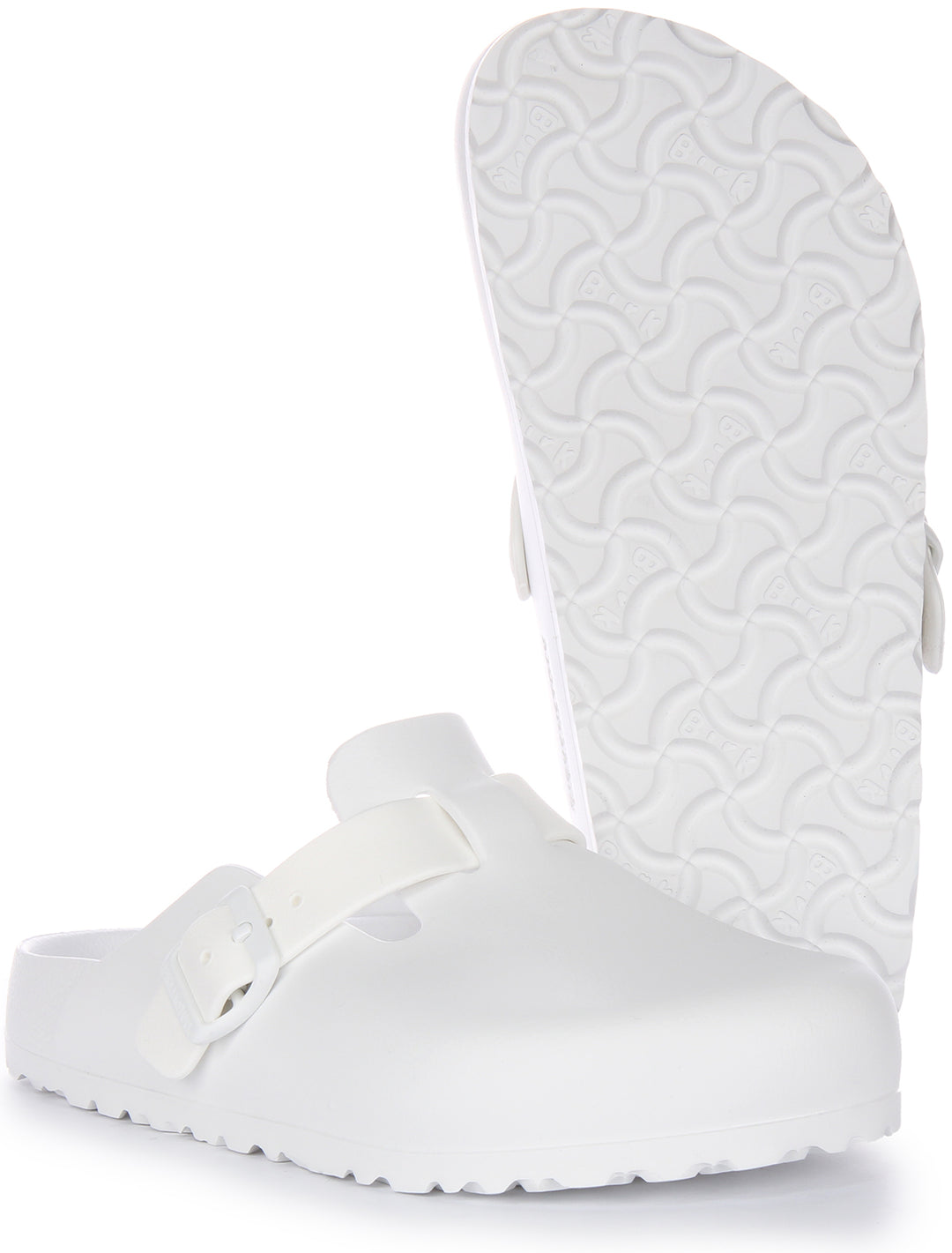 Birkenstock Boston Essentia EVA In White | Narrow Fit