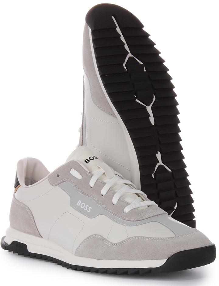 Boss Zayn Low profile Trainers In White For Men