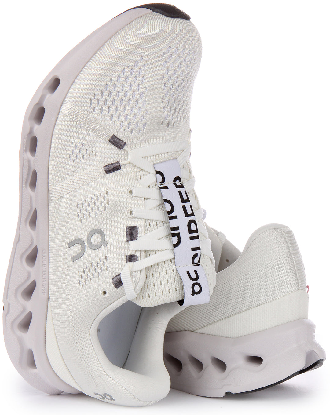 On Running Cloudsurfer Baskets CloudTec phase à lacets pour femmes en blanc