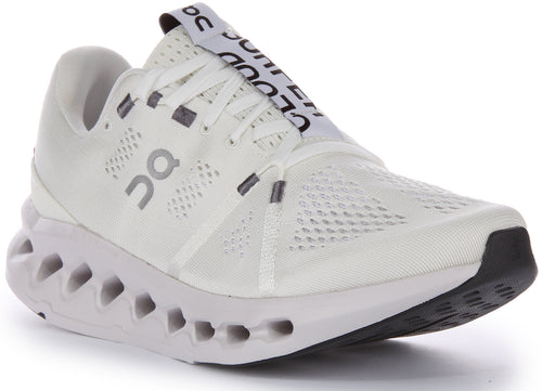 On Running Cloudsurfer Zapatillas con cordones de malla CloudTec Phase para hombre en blanco