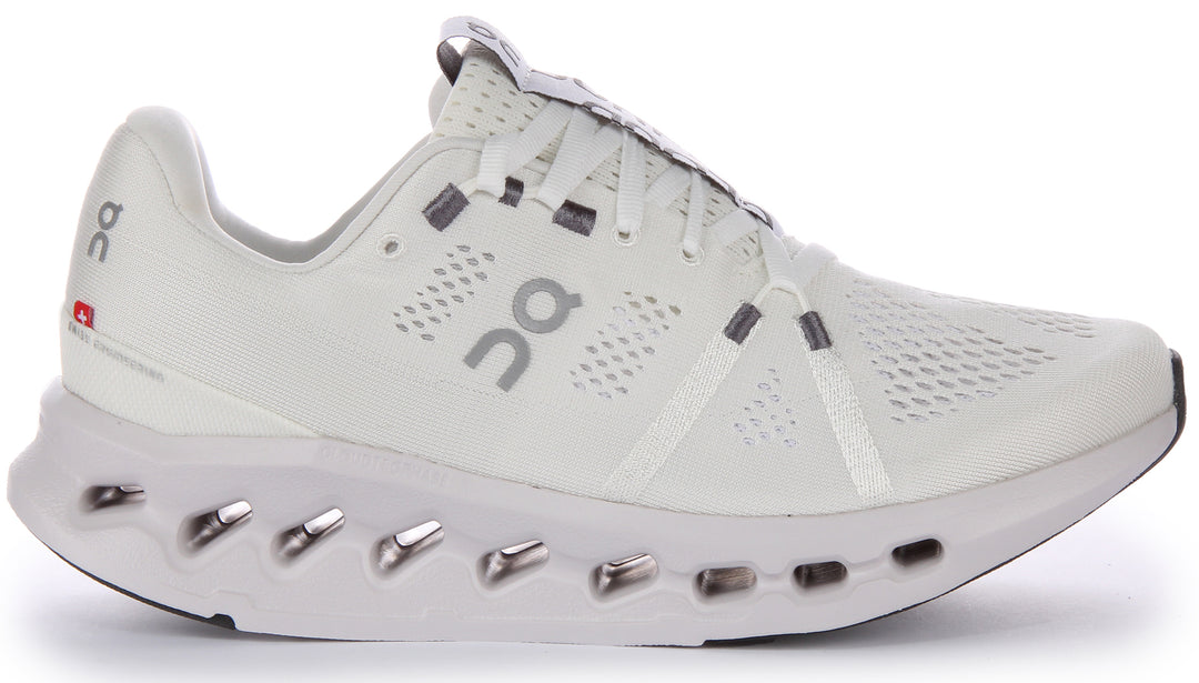 On Running Cloudsurfer Scarpe da ginnastica allacciate a rete CloudTec Phase da uomo in bianco