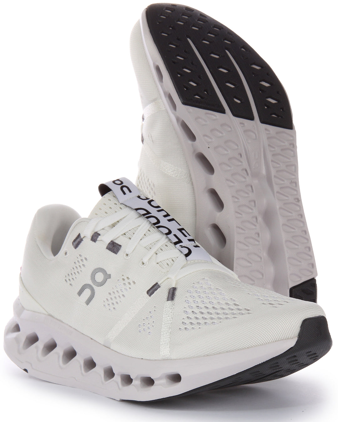 On Running Cloudsurfer Zapatillas con cordones de malla CloudTec Phase para hombre en blanco