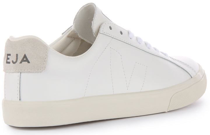 Veja Esplar Baskets à lacets en cuir pour femmes en blanc